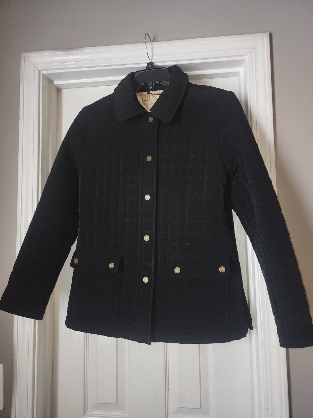Classic Black Quilted Jacket - Women's Coat